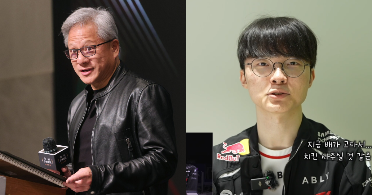 《英雄聯盟》LCK 節目邀請 T1 成員，Faker 表示想跟黃仁勳一起吃炸雞：因為他們會請客