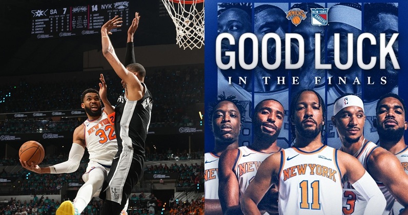 NBA 總冠軍賽於今日正式點燃戰火，紐約尼克（New York Knicks）在客場上演逆轉好戲，以 105-95 擊敗聖安東尼奧馬刺（San Antonio Spurs），在七戰四勝的系列賽中搶下關鍵的 G1 勝利，距離 1973 年後首座冠軍金盃更進一步。本場比賽，中鋒 Karl-Anthony Towns 不僅在攻防兩端展現統治力，賽後的一席告白更讓無數球迷動容。